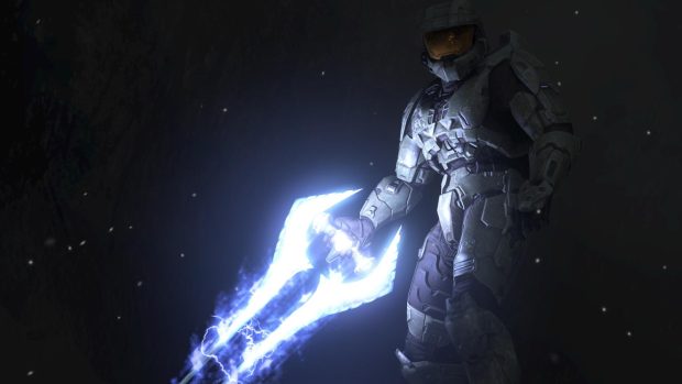 Wallpaper Halo magic sword armor light 3840x2160.