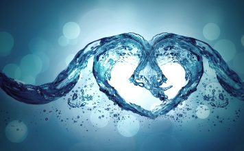 Water Heart Wallpaper HD.