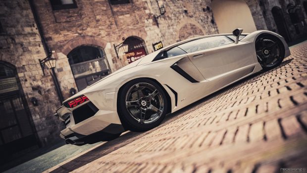 White Lamborghini wallpapers HD for desktop