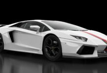 White lamborghini aventador wallpaper HD.