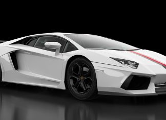 White lamborghini aventador wallpaper HD.