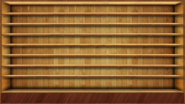 Wood shelves wallpaper HD download free.