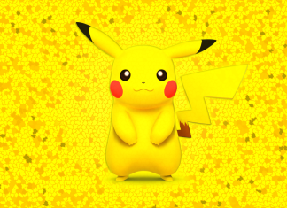Yellow wallapaper HD pikachu.