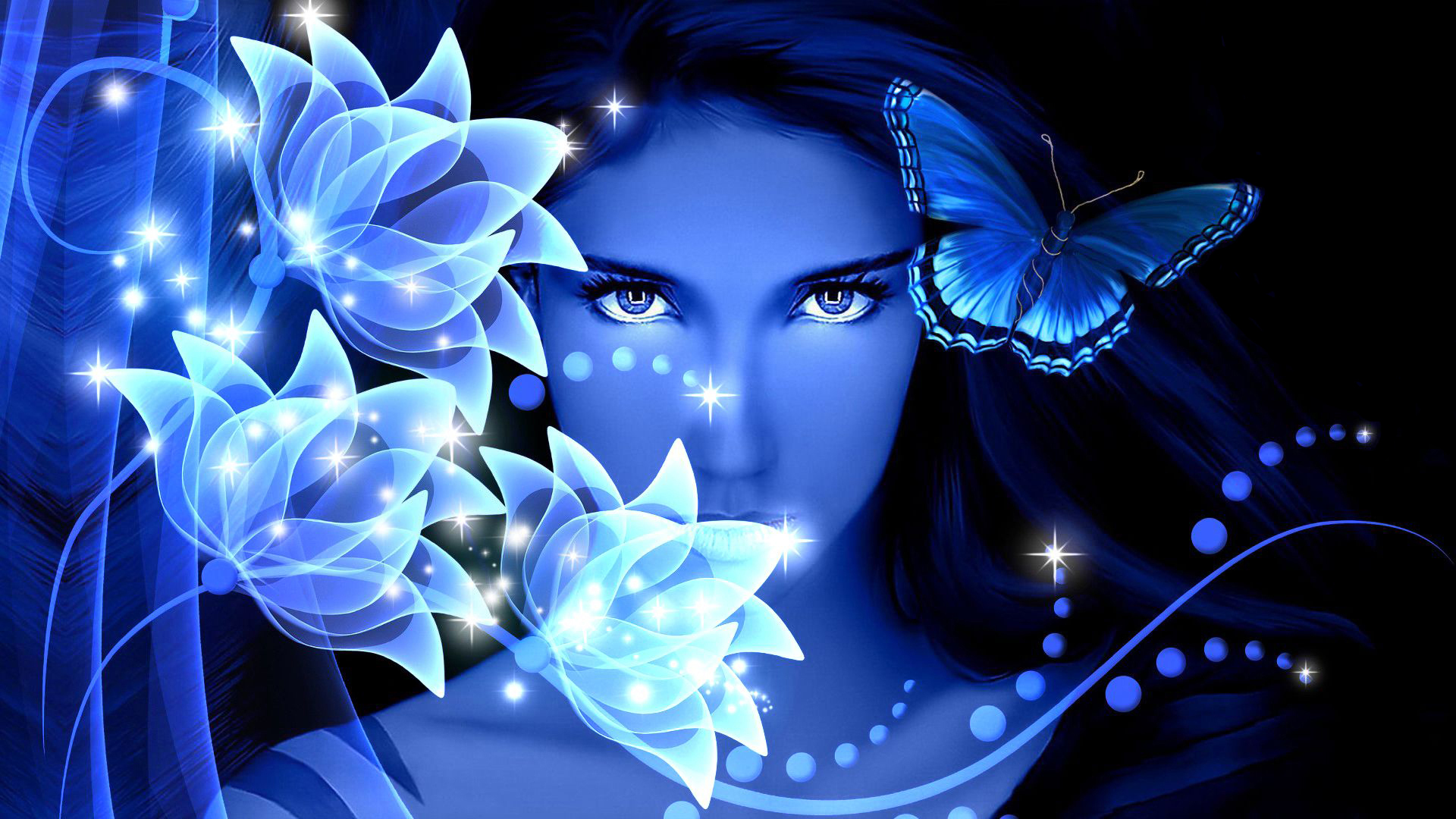 Blue Butterfly Wallpaper HD | PixelsTalk.Net