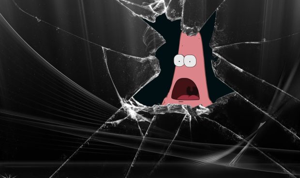 humor patrick broken screen.