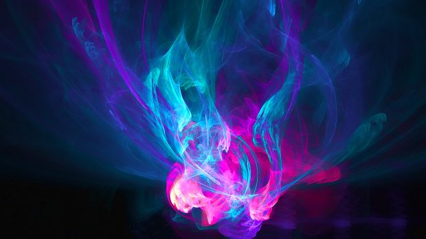 Abstract fire pink blue purple patterns HD wallpaper.