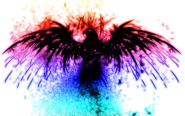 Abstract phoenix bird wallpaper HD.