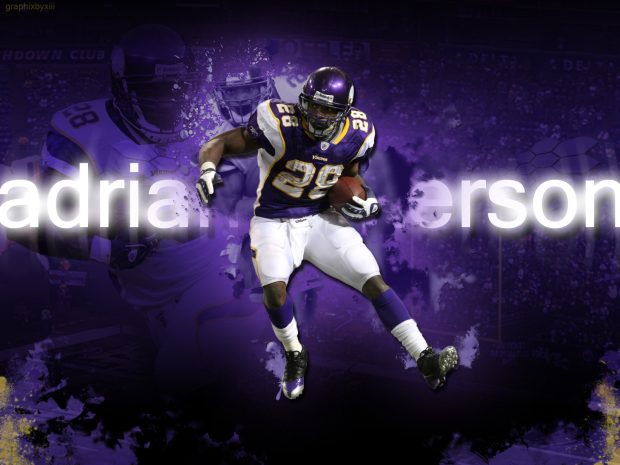 Adrian peterson player minnesota Vikings wallpaper.