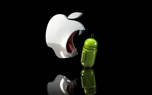 Apple Backgrounds Against Android 1920x1200.