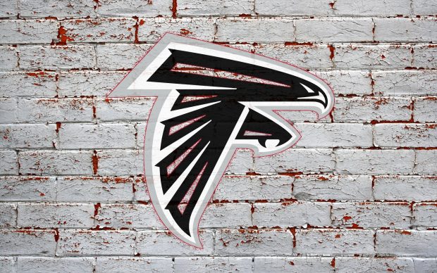 Atlanta falcons logo on grey brick wide NFL Cool Wallpapers HD 1920x1200.