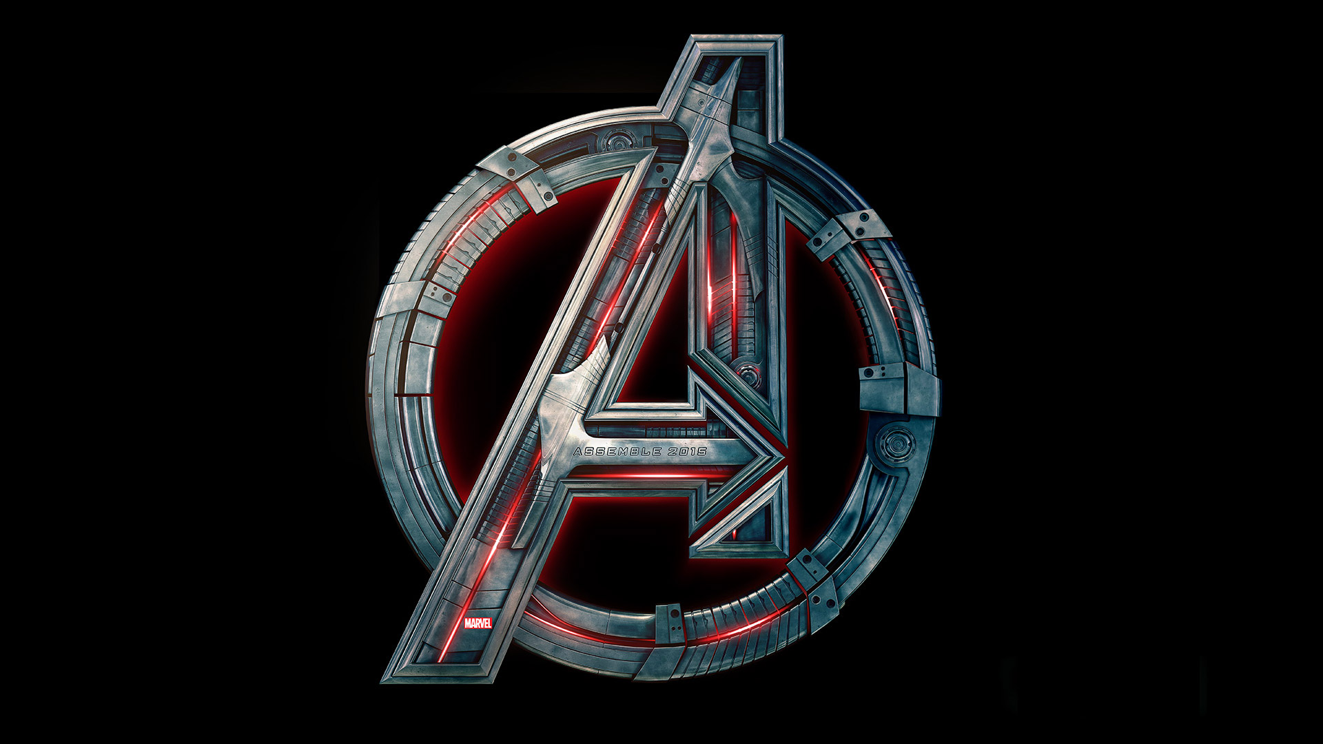 Avengers Logo Black Wallpaper gambar ke 14