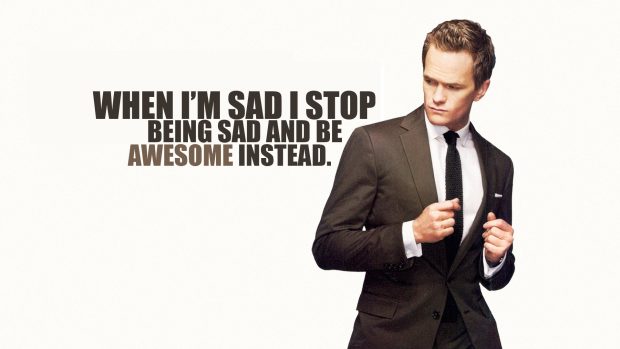Barney stinson motivation quote hd wallpaper.