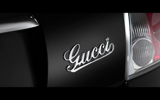 Black fiat with gucci logo wallpapers HD.