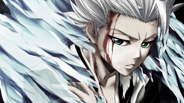 Bleach anime hitsugaya tousiro ice blood backgrounds.