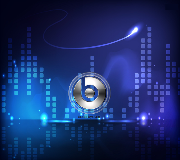 Blue Beats By Dr  Dre Wallpapers for HTC Sensation.