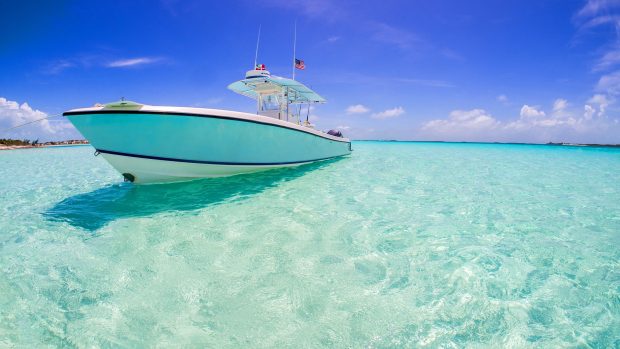 Boat Clear Water Wallpapers sky cloud ocean.