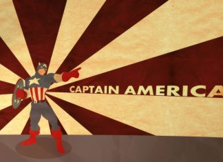Captain America Classic Retro Backgrounds Wallpaper HD.