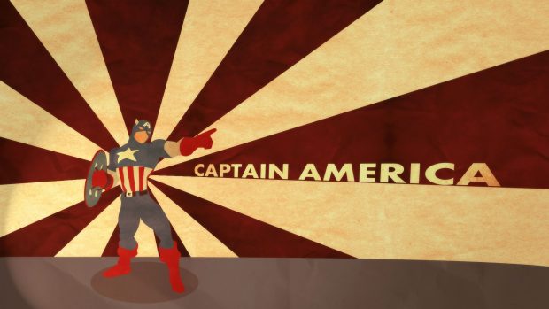 Captain America Classic Retro Backgrounds Wallpaper HD.