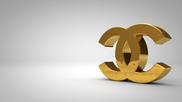 Chanel Logo Golden Wallpapers HD.