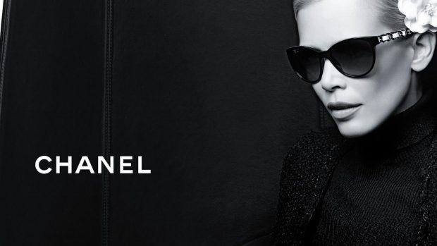 Chanel girl glasses flower backgrouns wallpapers.
