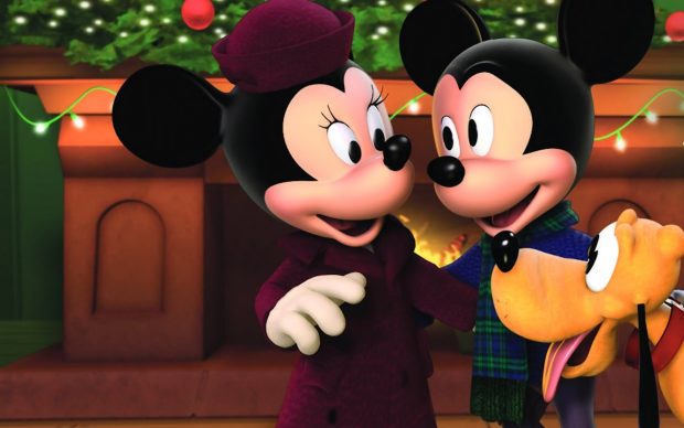 Christmas mouse wallpapers mickey minnie background.