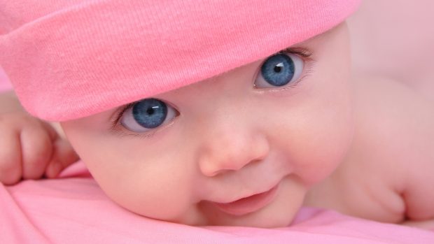 Cute pink baby wallpaper high res stock photos.