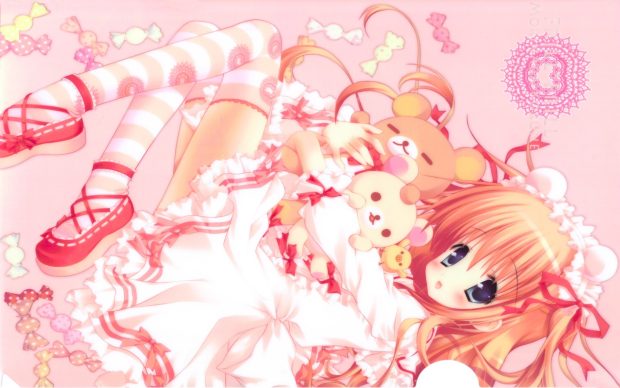 Desktop hd pink kawaii background wallpapers HD.