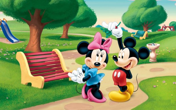 Disney Mickey and Minnie Mouse HD Wallpaper.