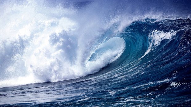 Download Ocean waves wallpaper HD.