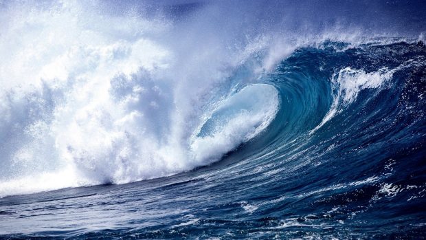 Download Ocean waves wallpaper HD.