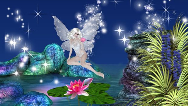 Download desktop fairy wallpapers HD.