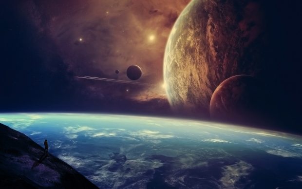 Download wallpapers fantasy space earth.