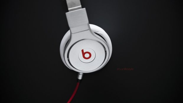 Dr dre monster beats logo headphones.