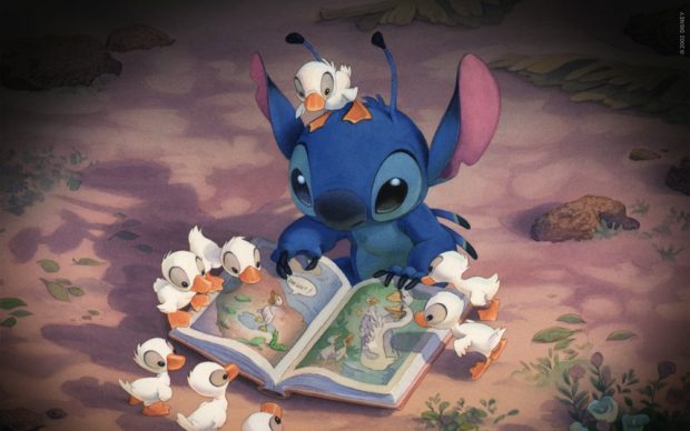 Ducks lilo and stitch storytim HD wallpaper.