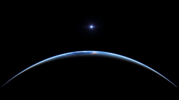 Earth at night view from space 4k wallpaper.