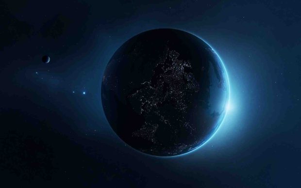 Earth at night wallpaper HD.