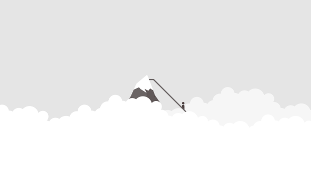 Everest minimalist wallpaper light.