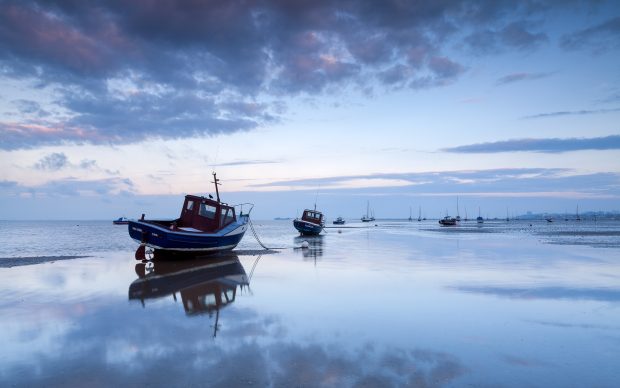 Fishing boat widescreen wallpaper HD backgrounds.