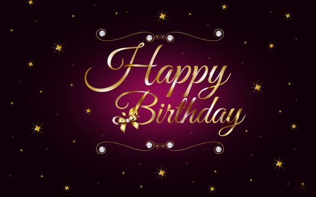 Font Art Happy Birthday Wallpaper Free.