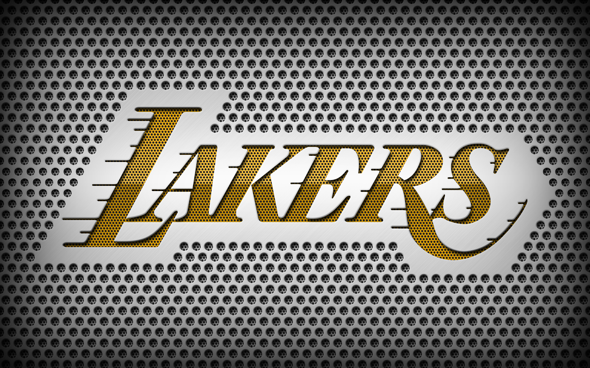 Download The LA Lakers Team Logo on an Iphone. Wallpaper