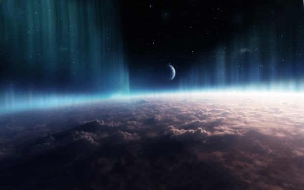 Free space backgrounds.