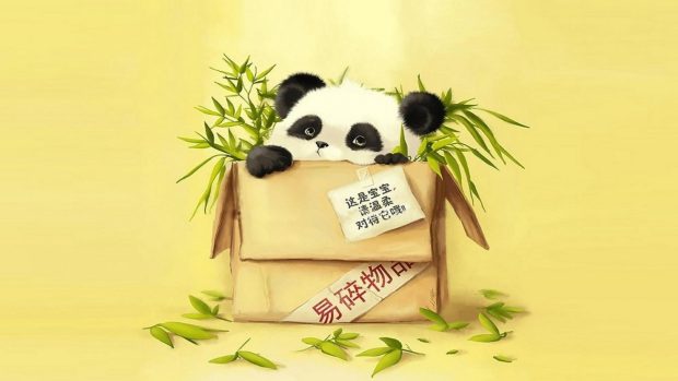 Funny cartoon panda wallpaper cartoon.
