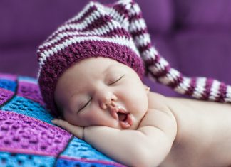 Funny sleep baby wallpaper HD.