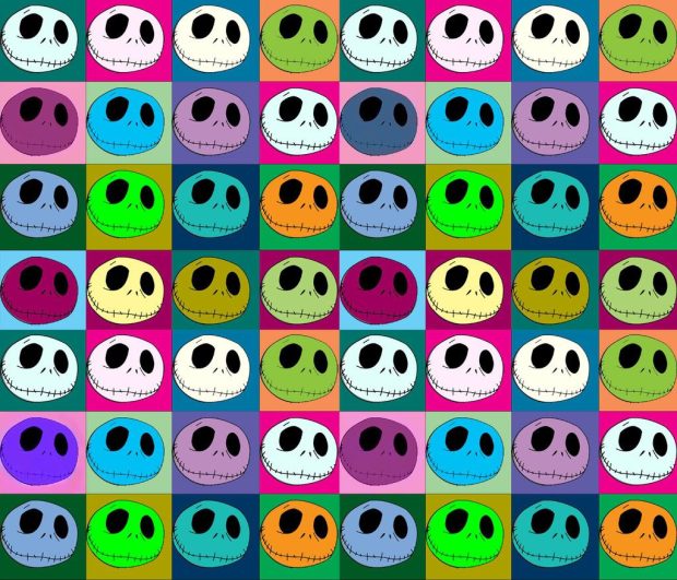 Genas Many Face Of Jack Skellington Wallpaper.
