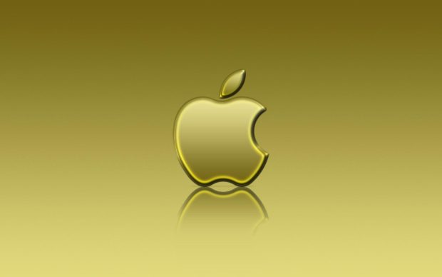 Gold apple logo mac macintosh HD wallpapers.