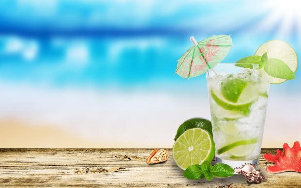 HD Summer holiday wallpapers cocktail.
