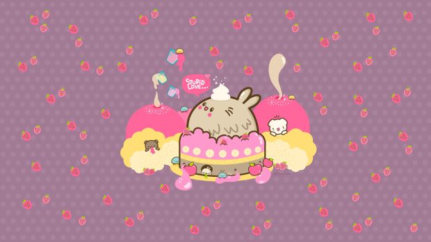 Kawaii food wallpaper HD.