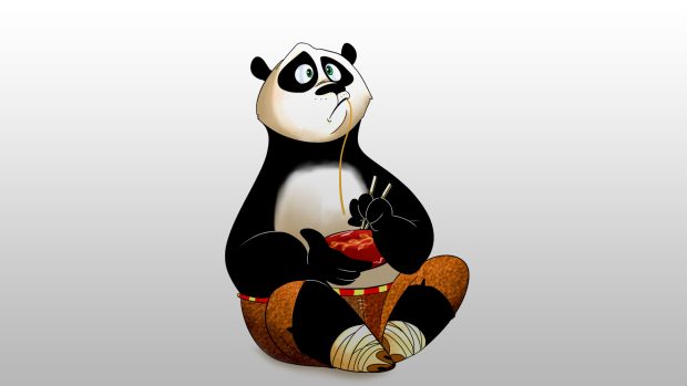 Kung fu panda sticks noodles wallpapers HD.