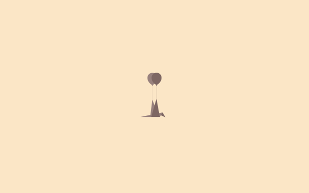 Lazy bird minimalist wallpaper light.