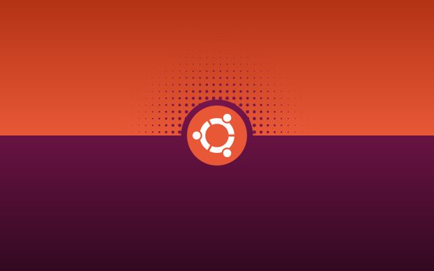 Logo simple ubuntu wallpaper.